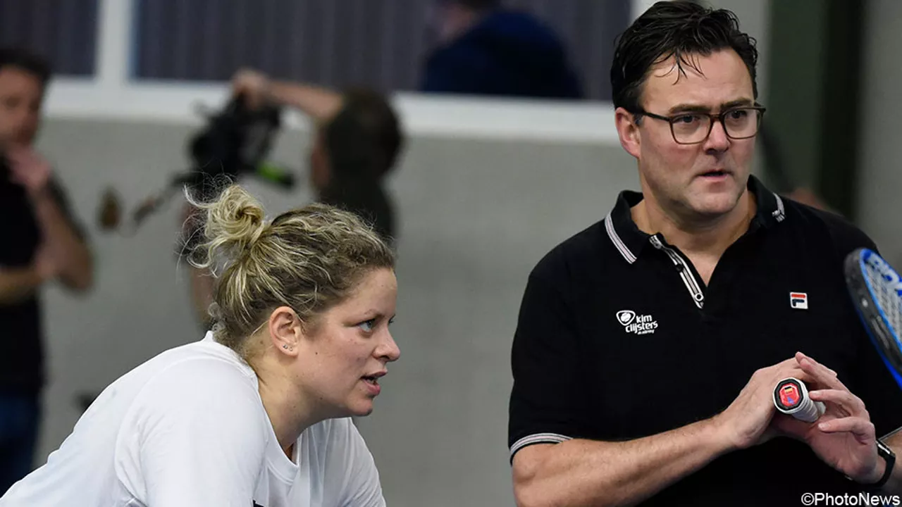 Carl coaching Kim Clijsters